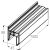 ALUTECH: 401110514 - Профиль воротный PRD52 фото ALUTECH: 401110514 - Профиль воротный PRD52 фотография